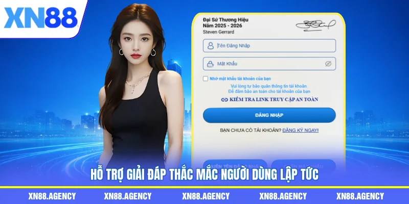 Hỗ trợ giải đáp thắc mắc người dùng lập tức